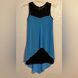 Black and Blue Short Dress